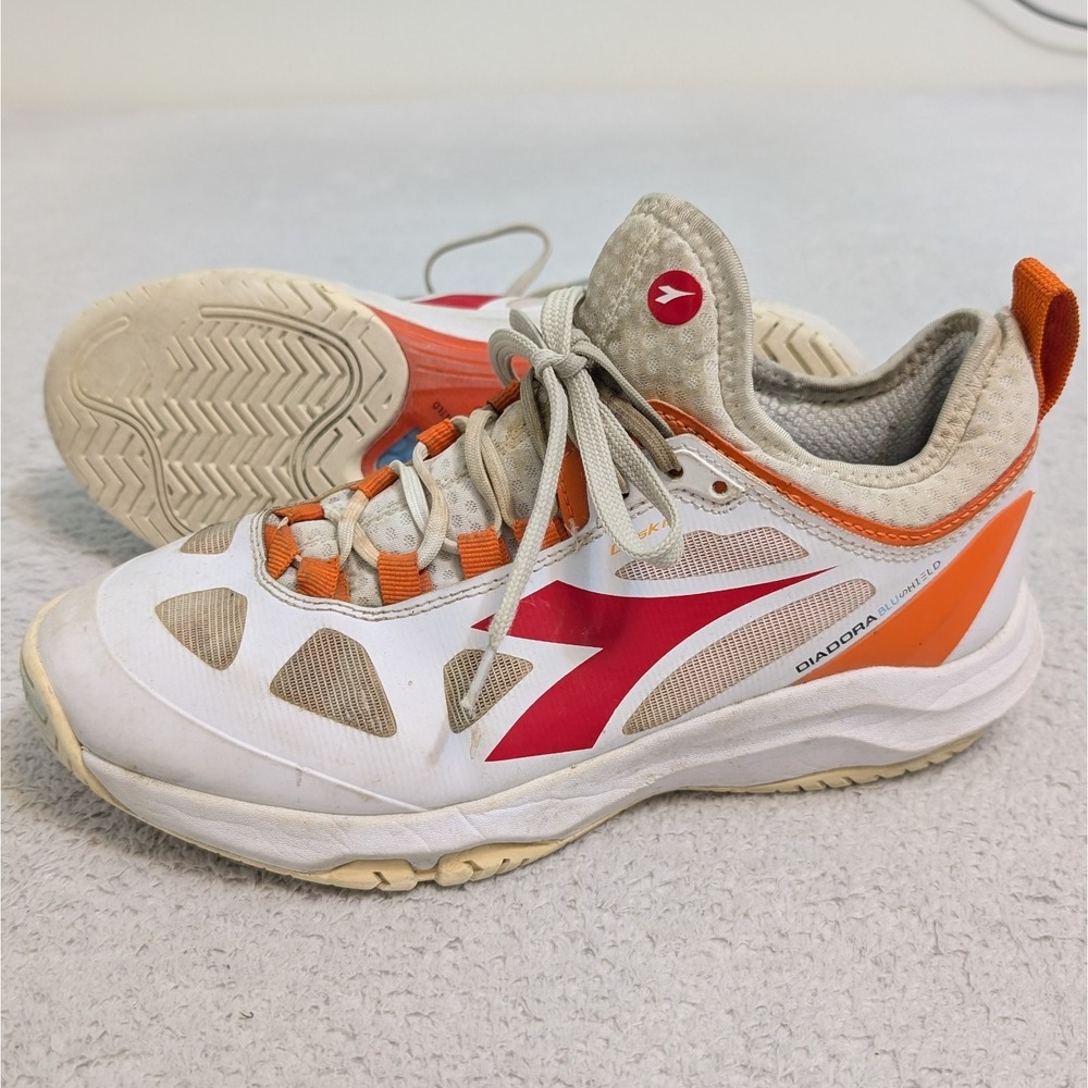 Diadora Speed Blushield Fly 3 Running Shoes White/Red/Orange Women's US Size 8.5